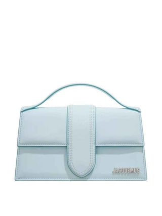 Jacquemus Pale blue Leather Le Grand Bambino Handbag