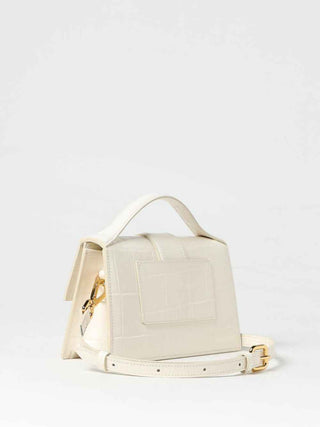 Jacquemus Ivory Cocco Le Grand Bambino Handbag