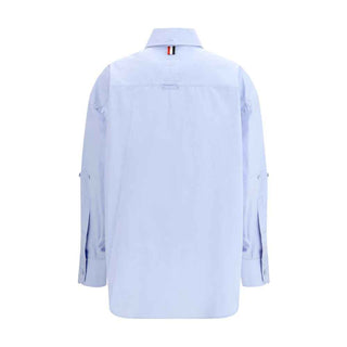 Thom Browne Blue Cotton Shirt