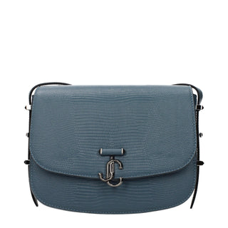 Jimmy Choo Blue Leather Crossbody Bag