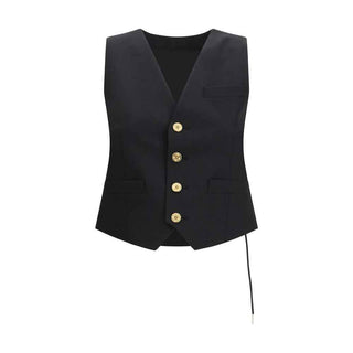 Sacai Black Polyester Waistcoat