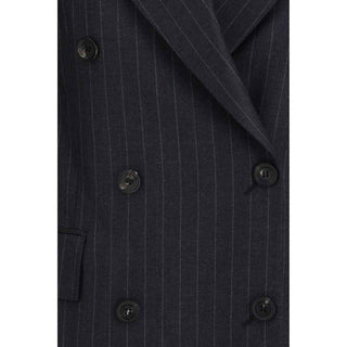 Ferragamo Gray Fleece Wool Blazer