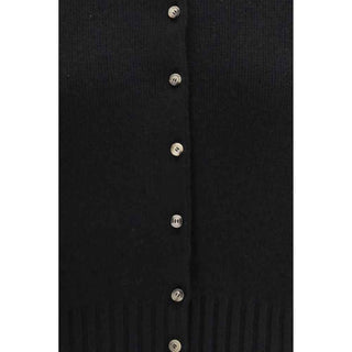 Khaite Black Cashmere Cardigan