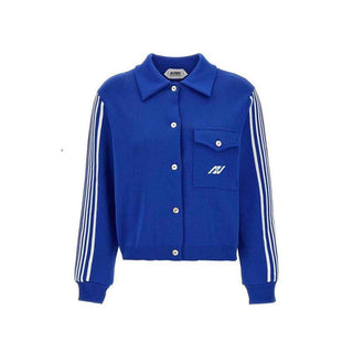 Autry Blue Nylon Cardigan