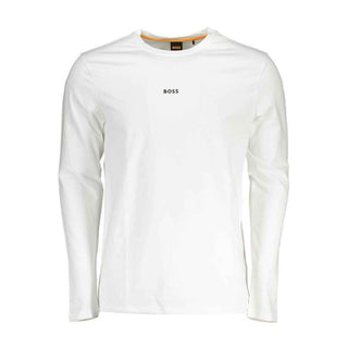 Hugo Boss White Organic Cotton Men T-Shirt