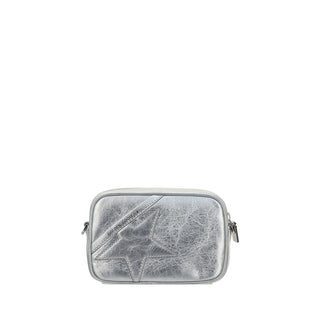 Golden Goose Gray Calf Leather Bos Taurus Shoulder Bag