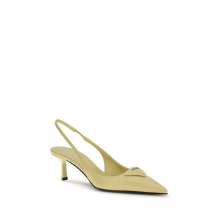 Prada Bicolor Calf Leather Bos Taurus High Heel Pumps