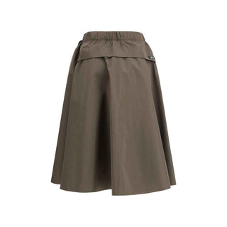Prada Bicolor Recycled Polyester Midi Skirt