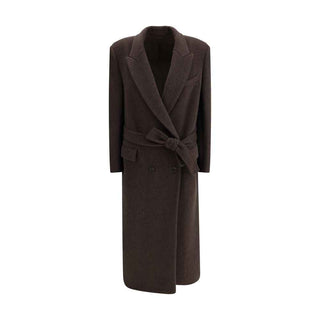 Brunello Cucinelli Brown Fleece Wool Coat