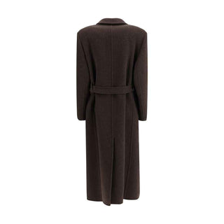 Brunello Cucinelli Brown Fleece Wool Coat