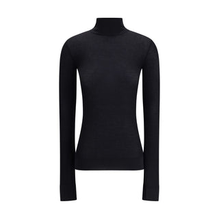 Lemaire Black Wool Turtleneck