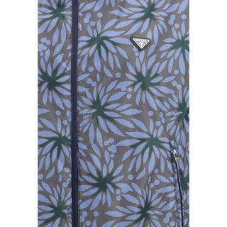 Prada Blue Recycled Polyamide Shell Jacket