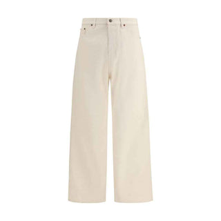 Valentino Beige Cotton Jeans Denim