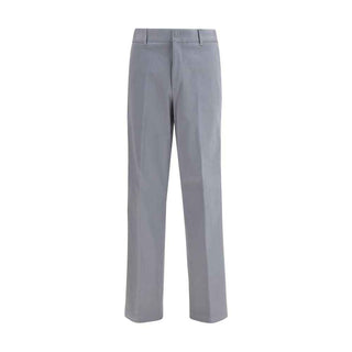 Fendi Gray Cotton Casual Pants
