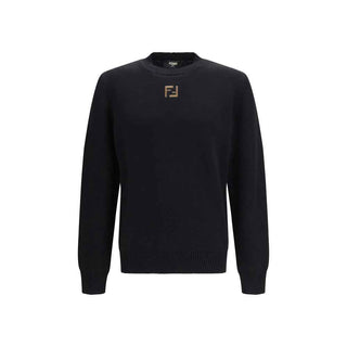 Fendi Black Wool Oves Aries Sweatshirt
