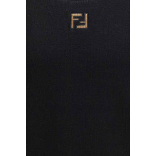 Fendi Black Wool Oves Aries Sweatshirt