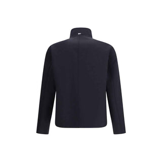 Herno Blue Elastane Coat