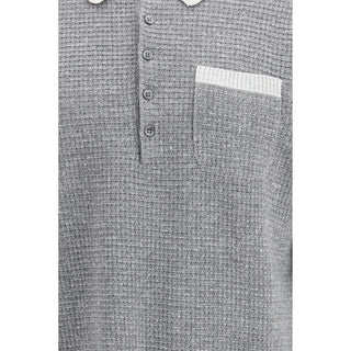 Thom Browne Gray Linen Dress Shirt