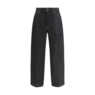 Lemaire Blue Cotton Straight-Leg Jeans