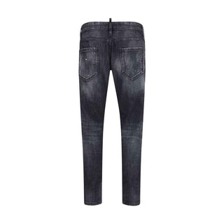 Dsquared² Black Cotton Slim Fit Jeans