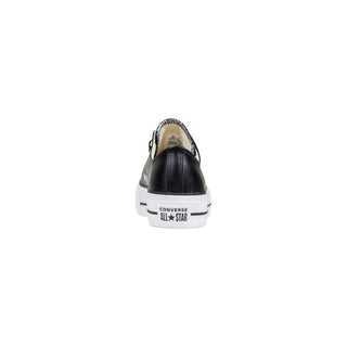 Converse Black Leather Low Top Sneakers