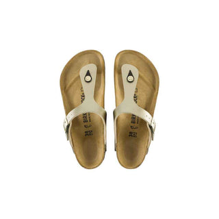 Birkenstock Gold Synthetic Flat Sandals