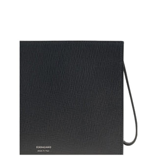 Ferragamo Black Calf Leather Bos Taurus Accessories