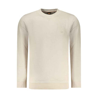 Hugo Boss Beige Cotton Men Sweatshirt