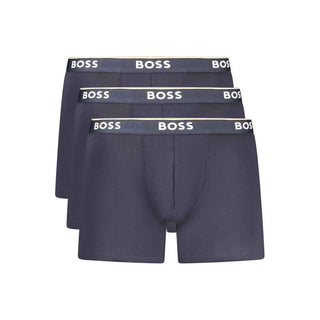 Hugo Boss Blue Cotton Men Boxer Short