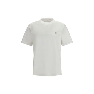 Brunello Cucinelli White Cotton T-Shirt