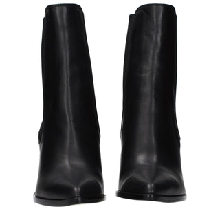 Jimmy Choo Black Leather Ankle Boots