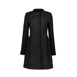 Herno Black Virgin Wool Coat