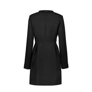Herno Black Virgin Wool Coat
