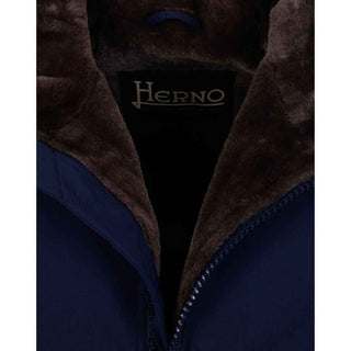 Herno Blue Polyamide Coat