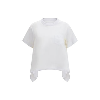 Sacai White Cotton T-Shirt