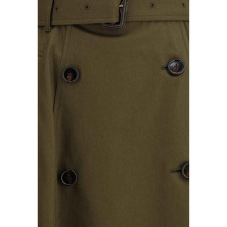 Burberry Bicolor Cotton Midi Skirt