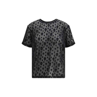 Alexander McQueen Black Polyamide T-Shirt