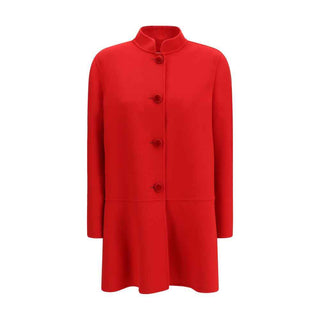 Valentino Multicolor Fleece Wool Coat