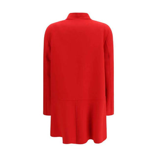 Valentino Multicolor Fleece Wool Coat