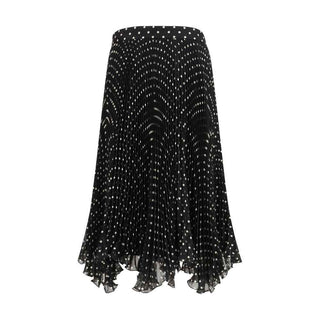 Valentino Black Viscose Midi Skirt