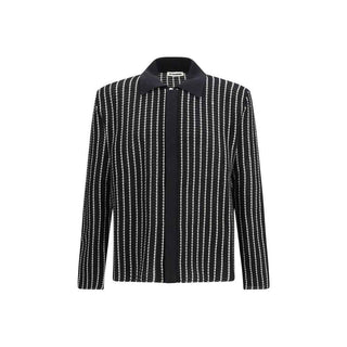 Jil Sander Black Cotton Cardigan