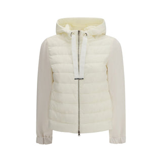 Herno Beige Polyamide Biker Jacket