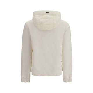 Herno Beige Polyester Biker Jacket