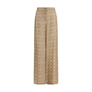 Kristina Ti Multicolor Viscose Casual Pants