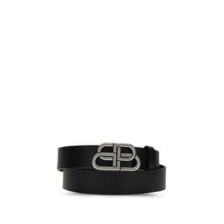 Balenciaga Black Calf Leather Bos Taurus Belt