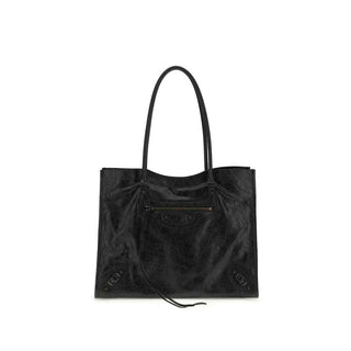 Balenciaga Black Lamb Ovis Aries Aries Shoulder Bag