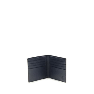 Valentino Garavani Blue Calf Leather Bos Taurus Wallet