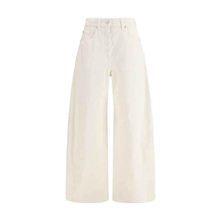 Brunello Cucinelli Beige Cotton Pants