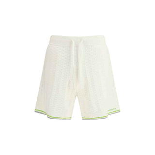 Casablanca White Cotton Bermuda Shorts