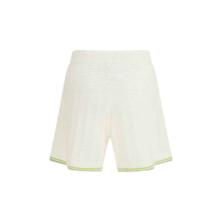 Casablanca White Cotton Bermuda Shorts